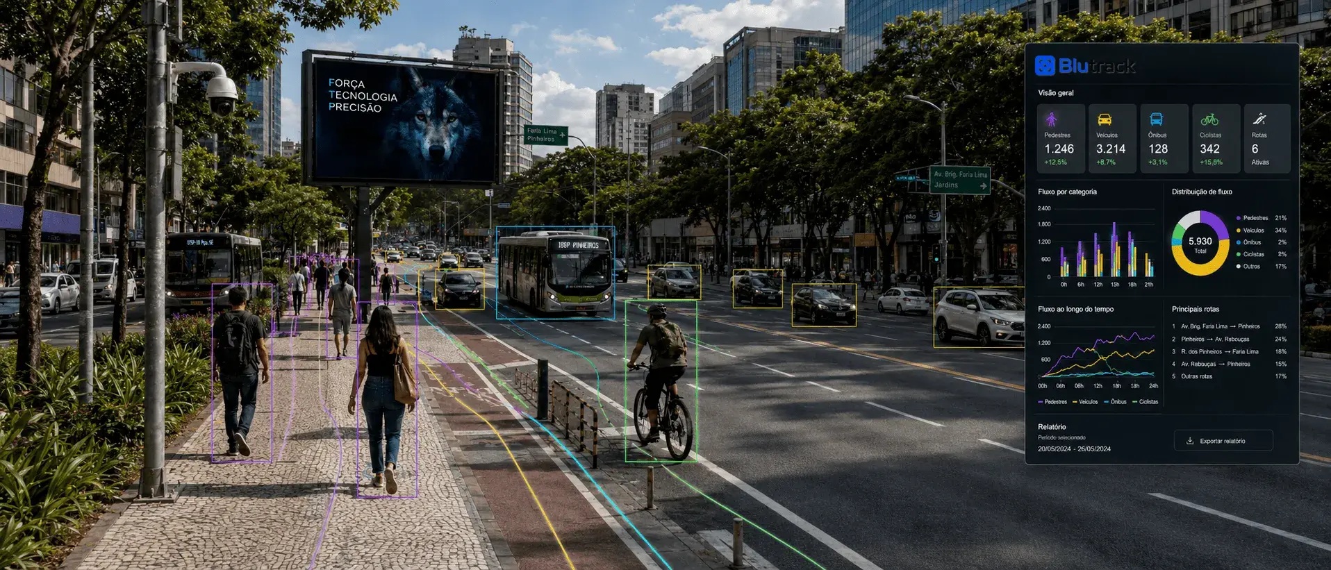 Aplicação do Blutrack para mensuração de fluxo em mídia OOH na Grande Florianópolis