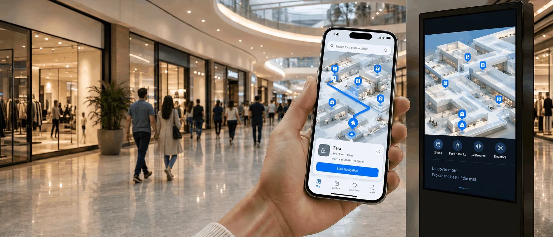 Blumaps aplicado a mapas digitais e orientação em ambientes físicos