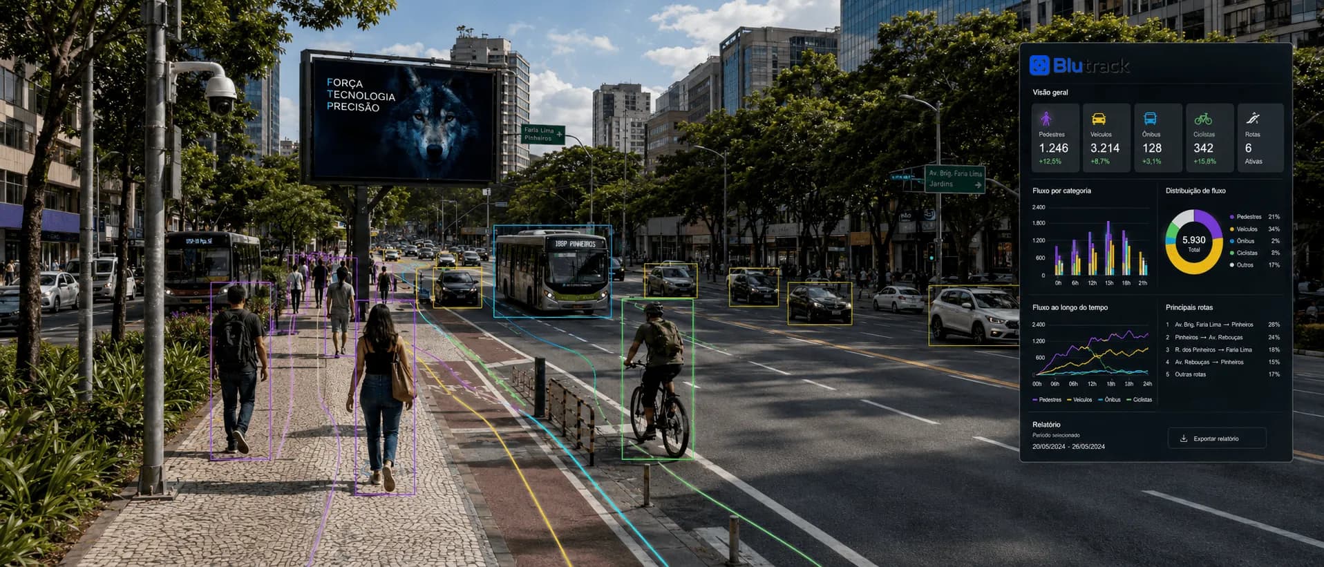 Aplicação do Blutrack para mensuração de fluxo em mídia OOH na Grande Florianópolis